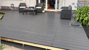 Wood-plastics Composite Decking Anthracite Grey -  (£65 per M2)