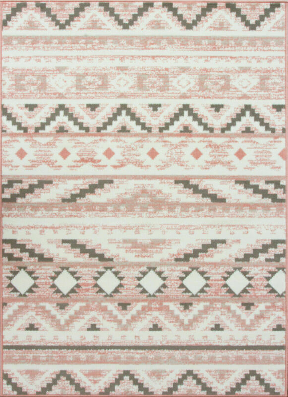 Traditional Geometric Pink Area Rug - Ethumz United Kingdom Limited