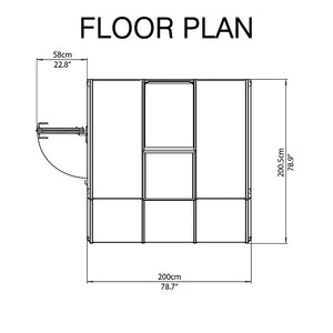 Posh 6 x 6 Ft. Conservatory (FASTER DELIVERY)