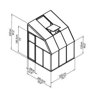 Posh 6 x 6 Ft. Conservatory (FASTER DELIVERY)