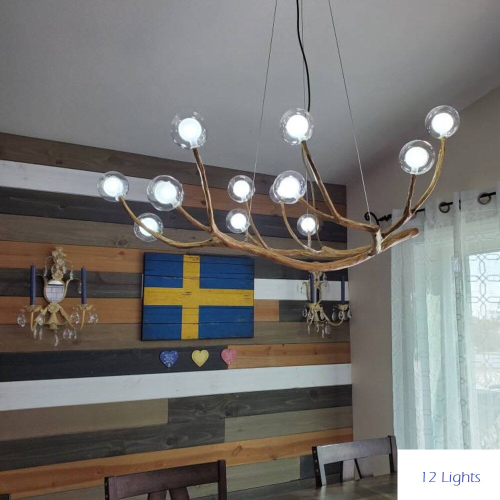 Hedda Rustic Tree Branch Chandelier