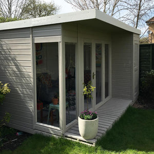 3.8M x 2.5M Ashley Garden Office with Veranda | The Best Garden Office on the Market