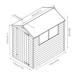 Authentic Timber Shed 4 x 6 Ft.