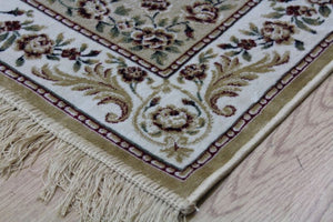 Traditonal European Gold Area Rug - Ethumz United Kingdom Limited