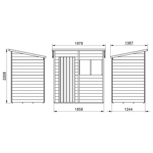 Posh Timber Shed 6 x 4 Ft.