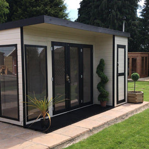 3.8M x 2.5M Ashley Garden Office with Veranda | The Best Garden Office on the Market