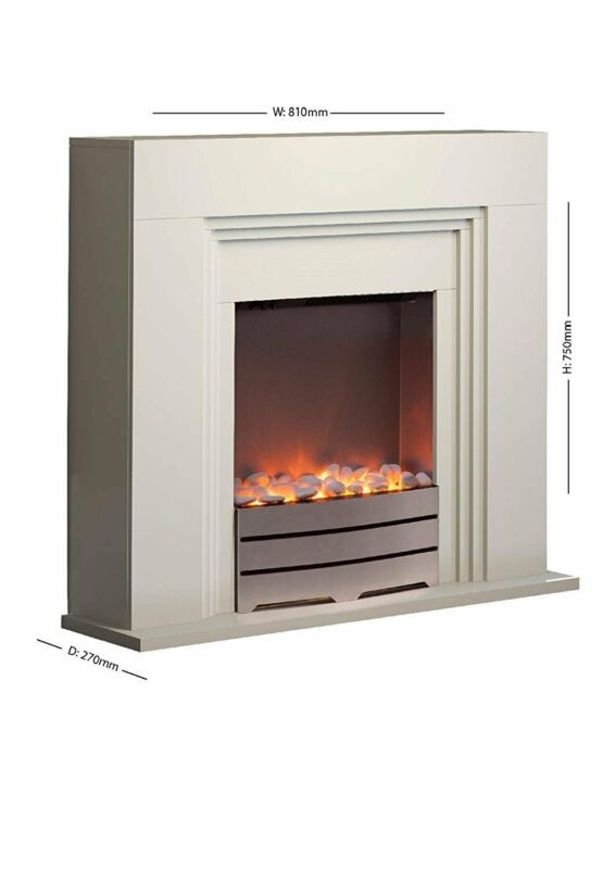 Minimalists Electric Fire Suites & Surround - White (32 Inch)