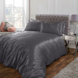 Satin Silk Duvet Cover With Pillowcase