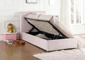 Corston Velvet Ottoman Bed (Single Size)