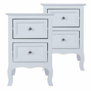 Ethumz White B Bedside Tables - Ethumz United Kingdom Limited