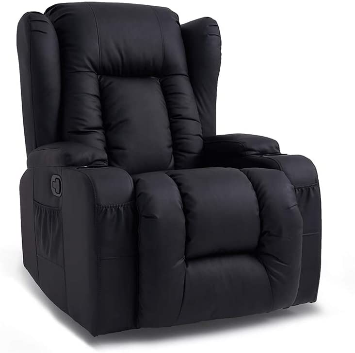 Ethumz Electric Heated Massage Bonded Leather Cinema Chair - Ethumz United Kingdom Limited