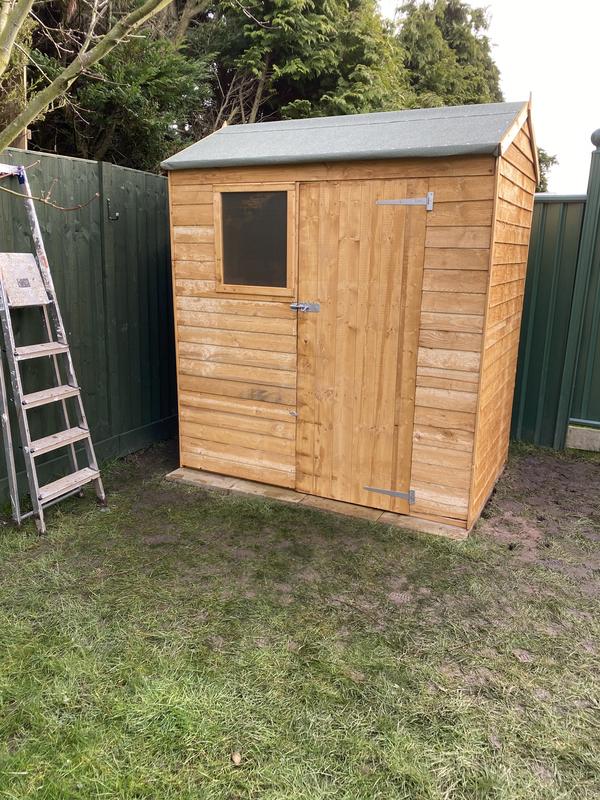 Traditional Reverse Timber Shed 6 x 4 Ft.