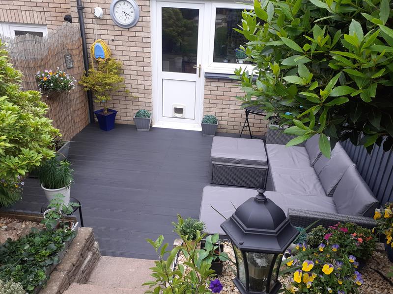 Wood-plastics Composite Decking Anthracite Grey -  (£65 per M2)