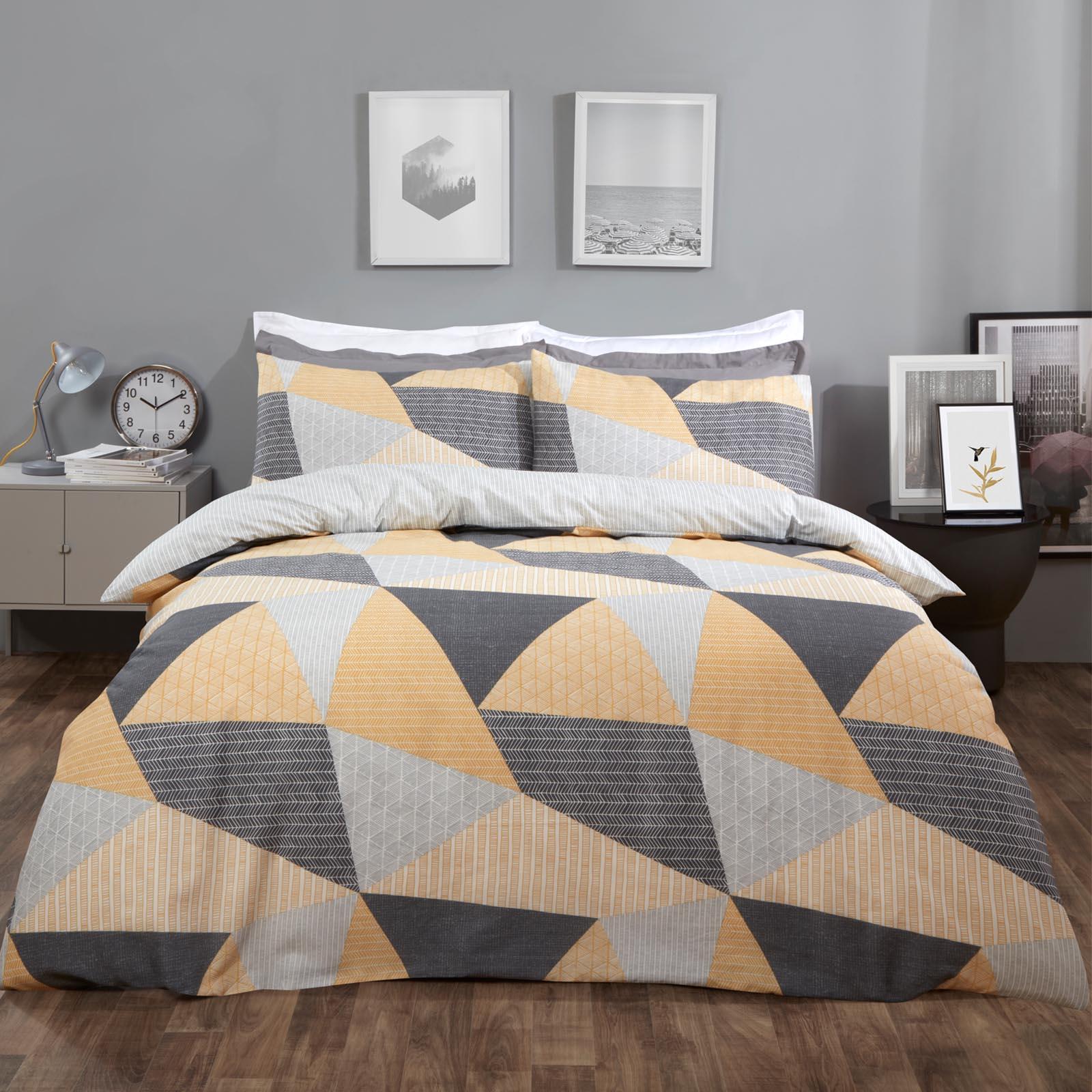 Geometric Duvet Cover With Pillowcase