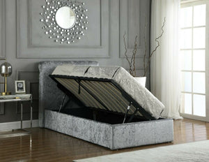 Publow Velvet Ottoman Bed (Single Size)