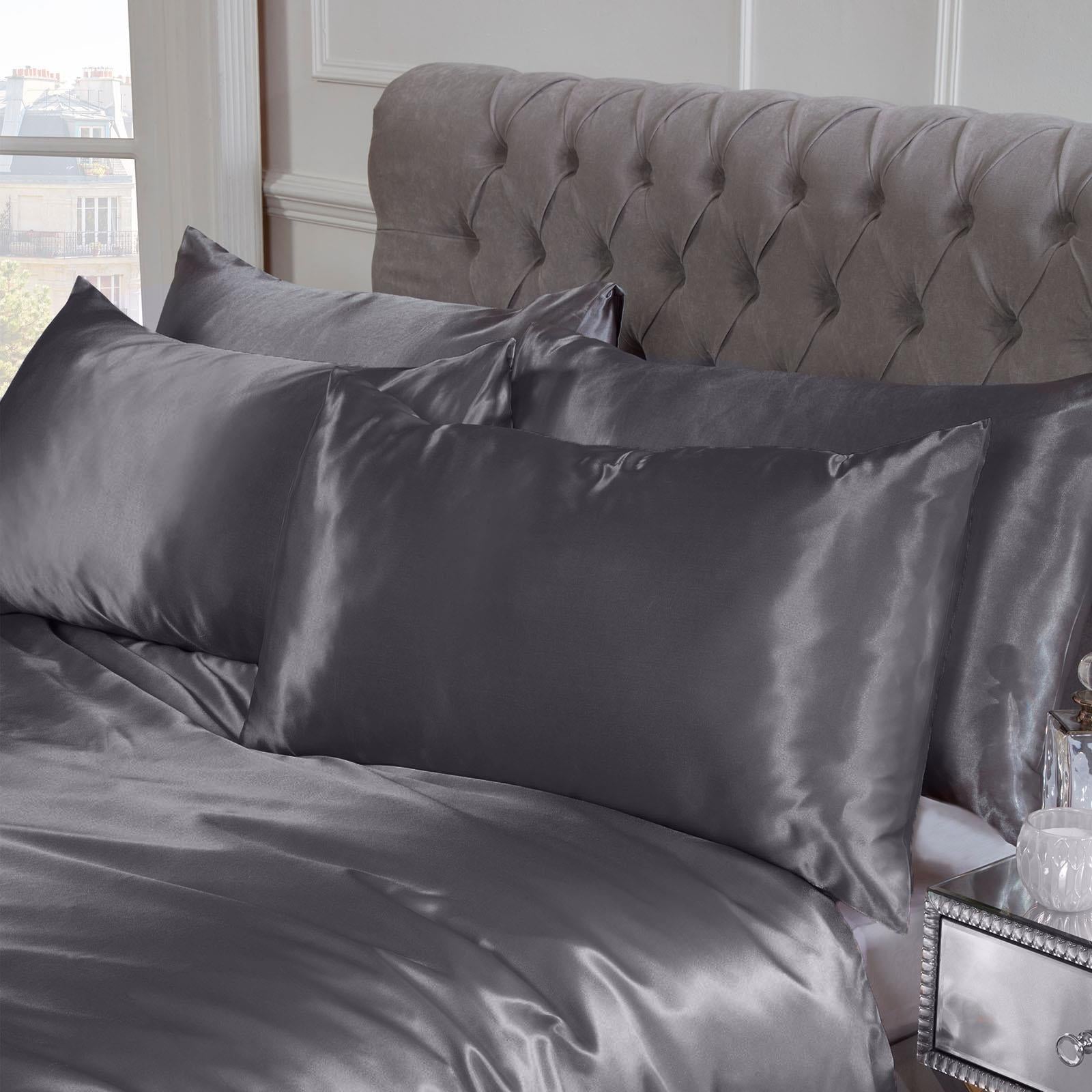 Satin Silk Duvet Cover With Pillowcase