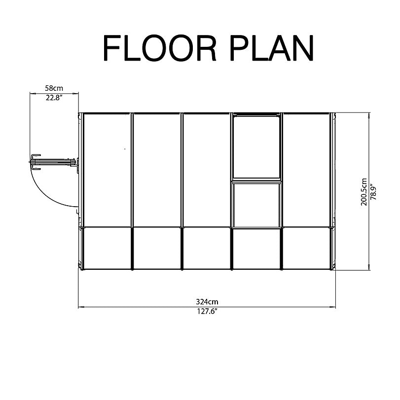 Posh 6 x 10 Ft. Conservatory (FASTER DELIVERY)