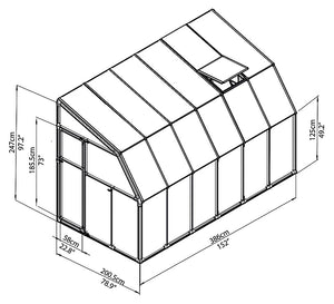 Posh 6 x 12 Ft. Conservatory (FASTER DELIVERY)