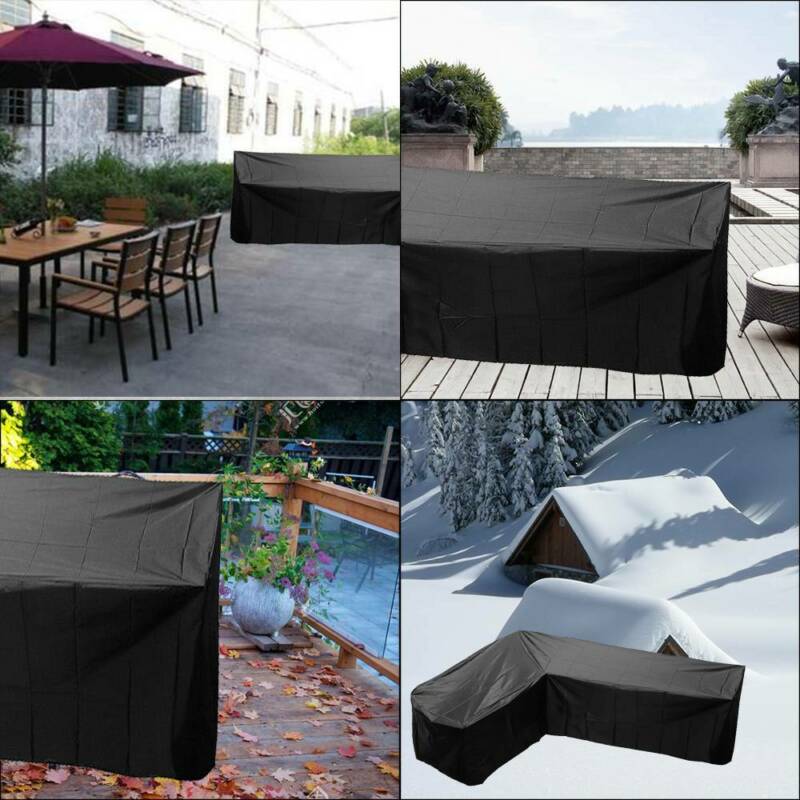 Heavy Duty L Shaped Garden Furnitures Cover