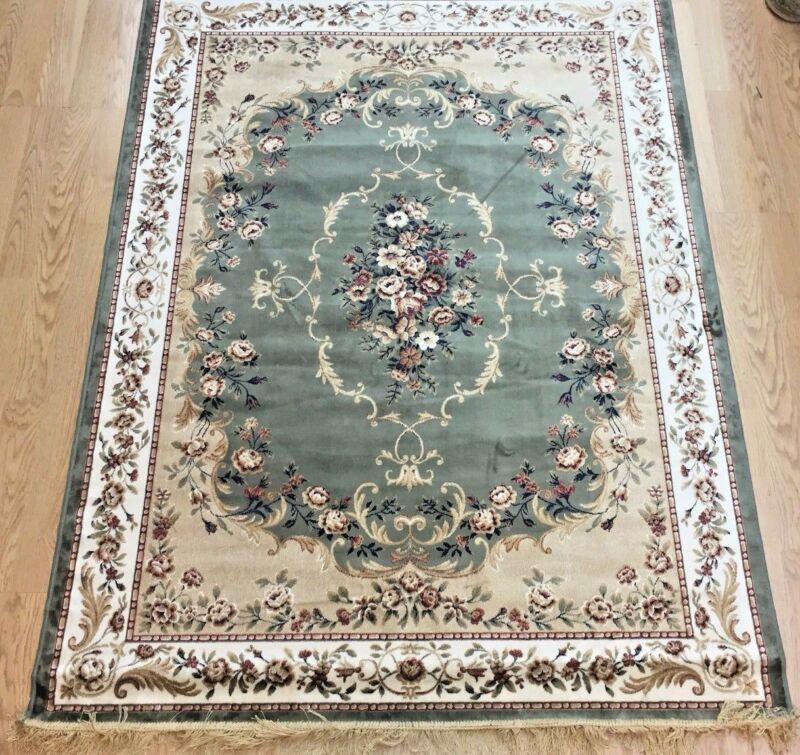 Traditonal European Green Area Rug - Ethumz United Kingdom Limited