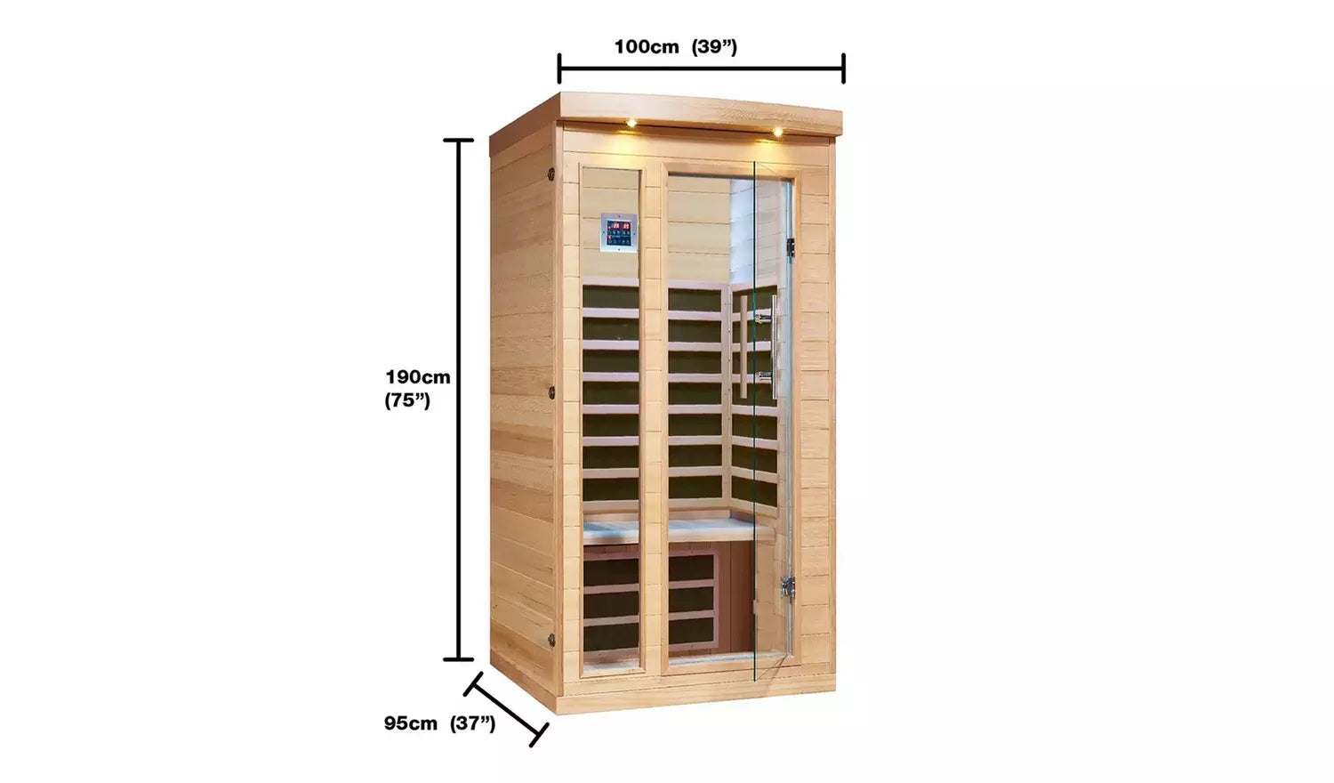 Canadian Spa Chilliwack 2 Person FAR Infrared Home Indoor Sauna