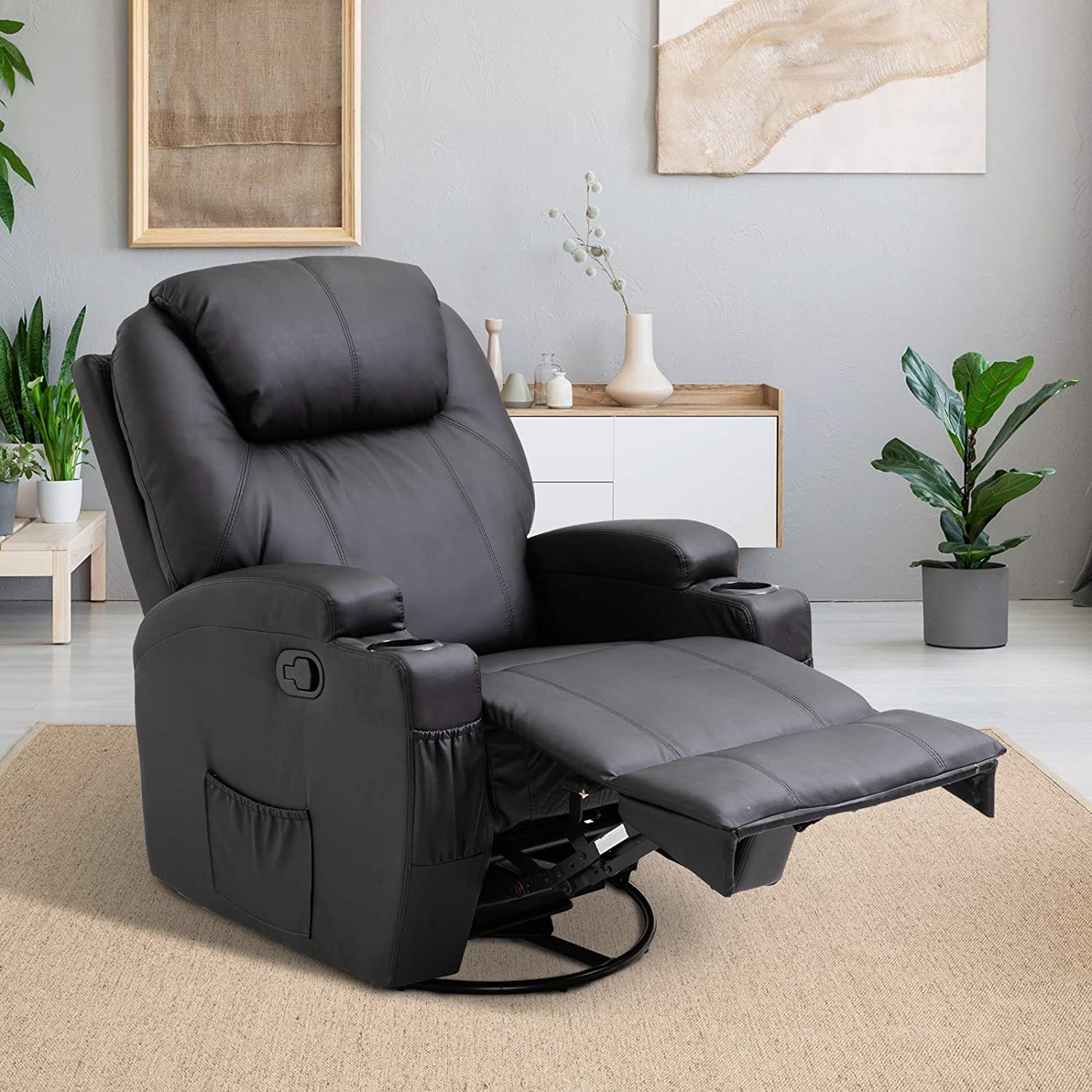 Ethumz Electric Heated Massage Bonded Leather Cinema Chair Plus - Ethumz United Kingdom Limited