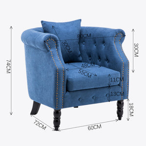 Ethumz Chesterfield Velvet Armchair - Ethumz United Kingdom Limited