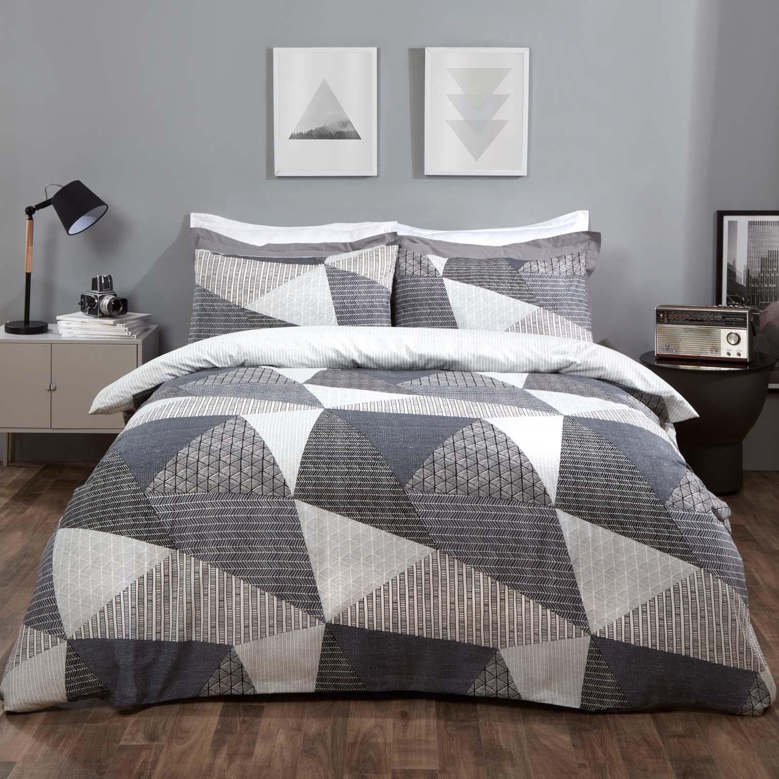 Geometric Duvet Cover With Pillowcase