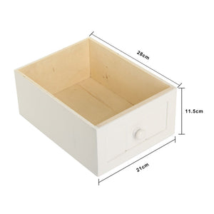 Ethumz White Bedside Tables with Wicker Drawers - Ethumz United Kingdom Limited