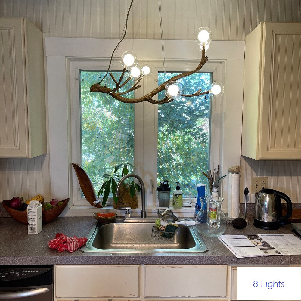 Hedda Rustic Tree Branch Chandelier