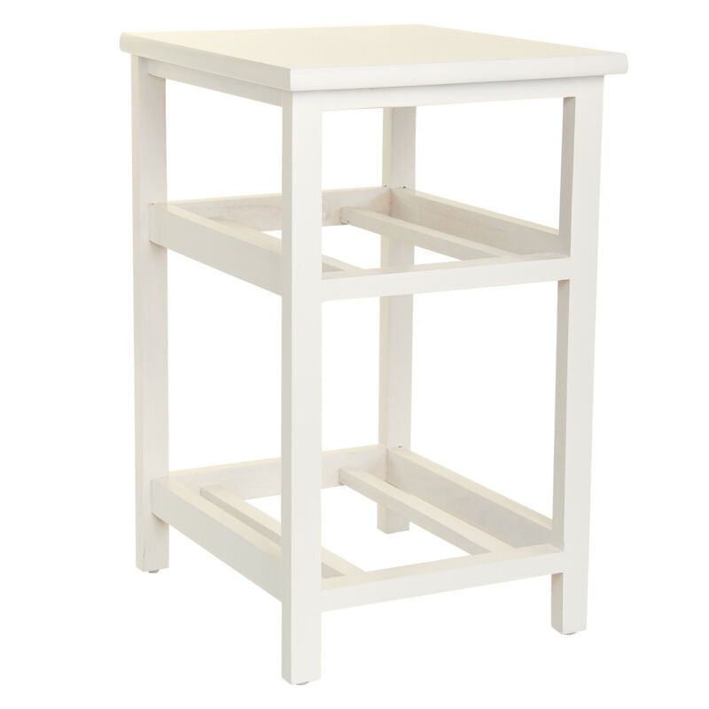 Ethumz White Bedside Tables with Wicker Drawers - Ethumz United Kingdom Limited