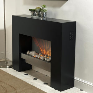 Modern Electric Fire Suites - Black (40 Inch)