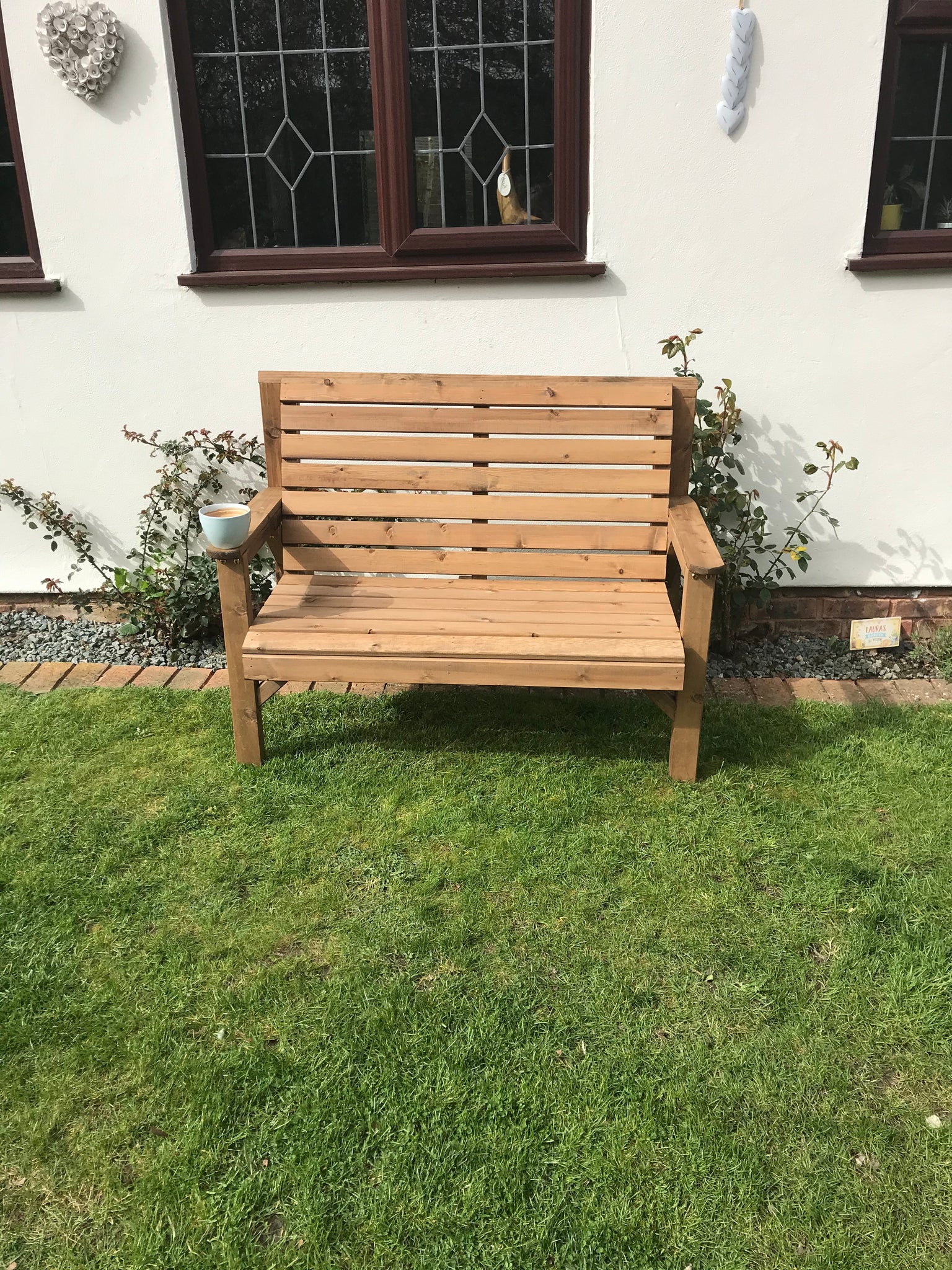 Traditional Two Seater Bench (Free Assembly)