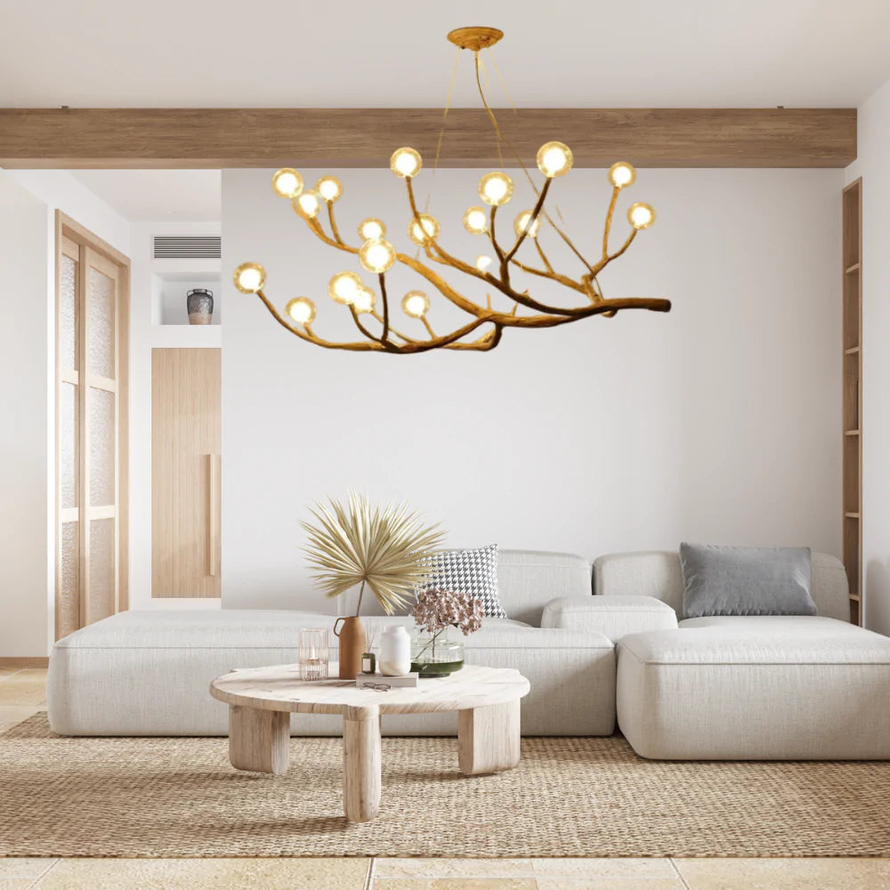 Hedda Rustic Tree Branch Chandelier