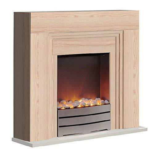 Minimalists Electric Fire Suites & Surround - Brown (32 Inch)