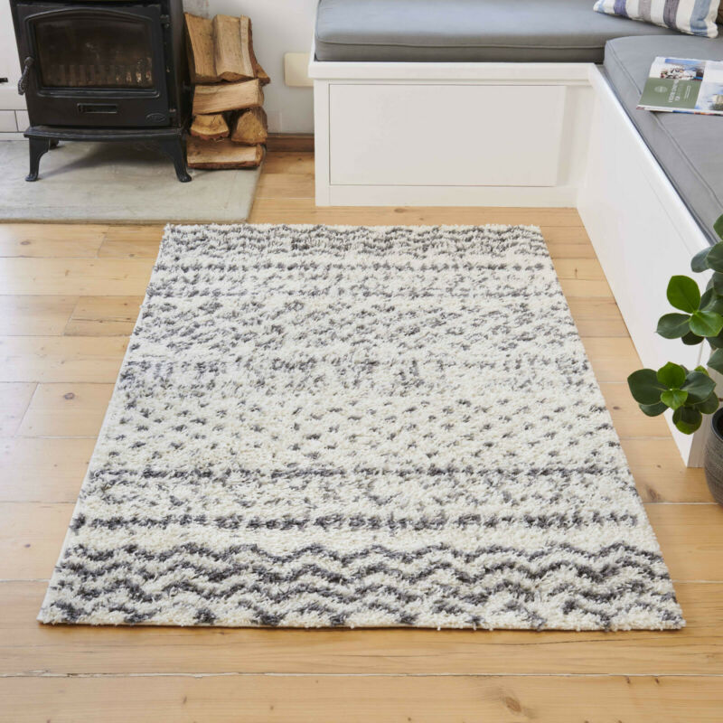 Scandinavian Geometric Ivory Area Rug - Ethumz United Kingdom Limited