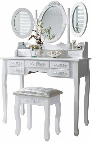 Ethumz 7 Drawer 3 Mirror Dressing Table Sets - Ethumz United Kingdom Limited