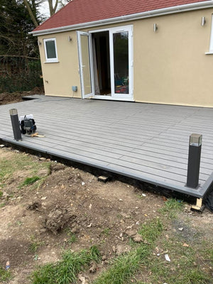 Wood-plastics Composite Decking Anthracite Grey -  (£65 per M2)