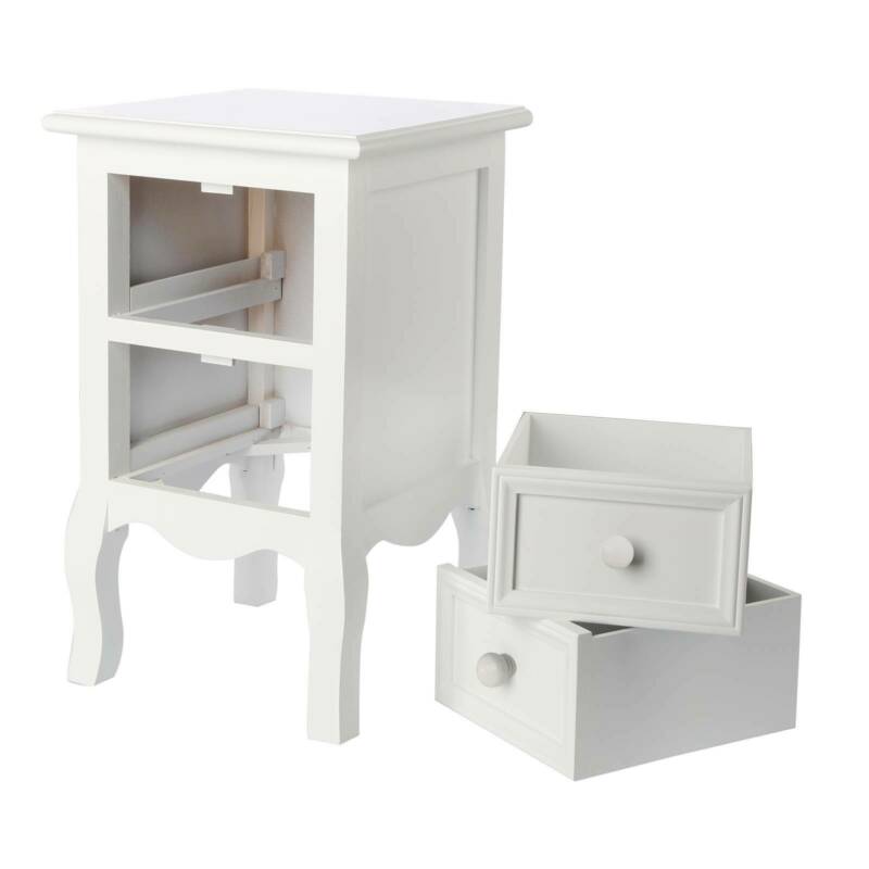 Ethumz White C Bedside Tables - Ethumz United Kingdom Limited