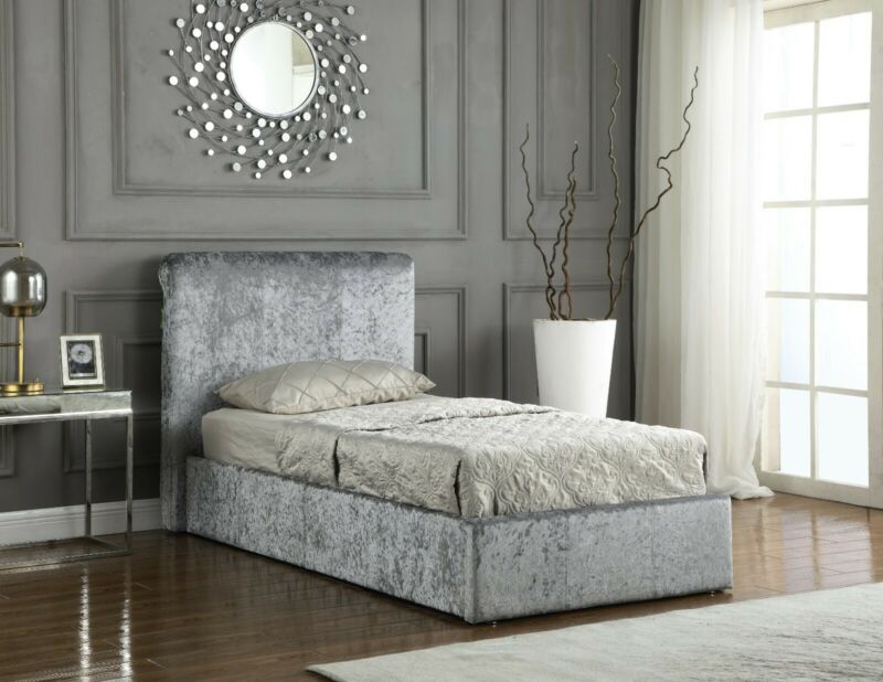 Publow Velvet Ottoman Bed (Single Size)