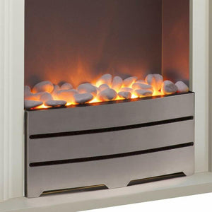 Minimalists Electric Fire Suites & Surround - White (32 Inch)