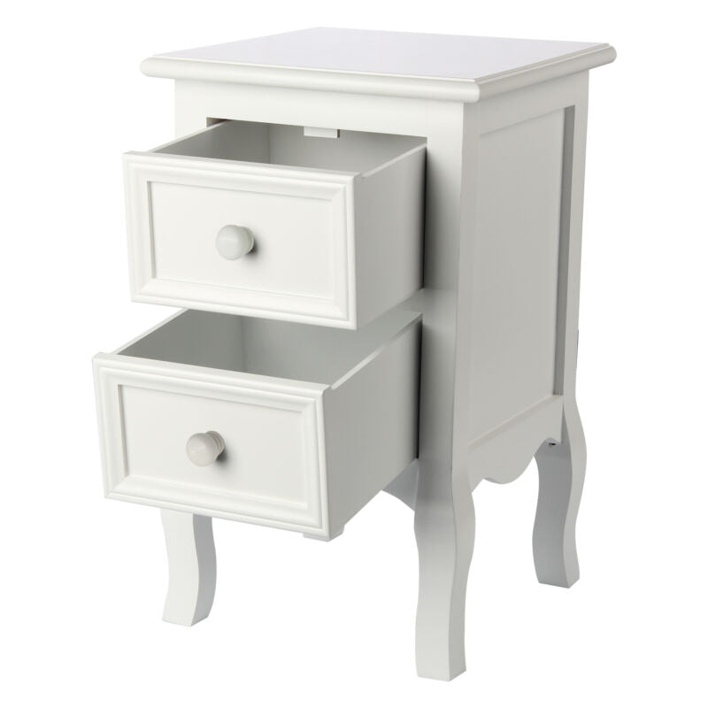 Ethumz White C Bedside Tables - Ethumz United Kingdom Limited