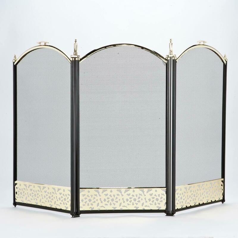 3 Panel Vintage Fire Screen