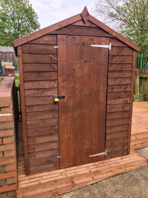 Authentic Timber Shed 4 x 6 Ft.