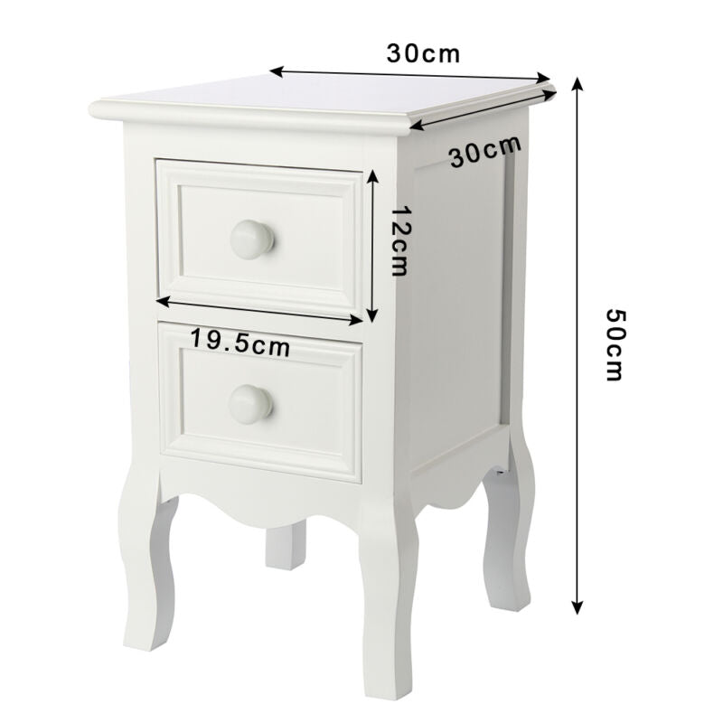 Ethumz White C Bedside Tables - Ethumz United Kingdom Limited