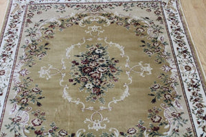 Traditonal European Gold Area Rug - Ethumz United Kingdom Limited