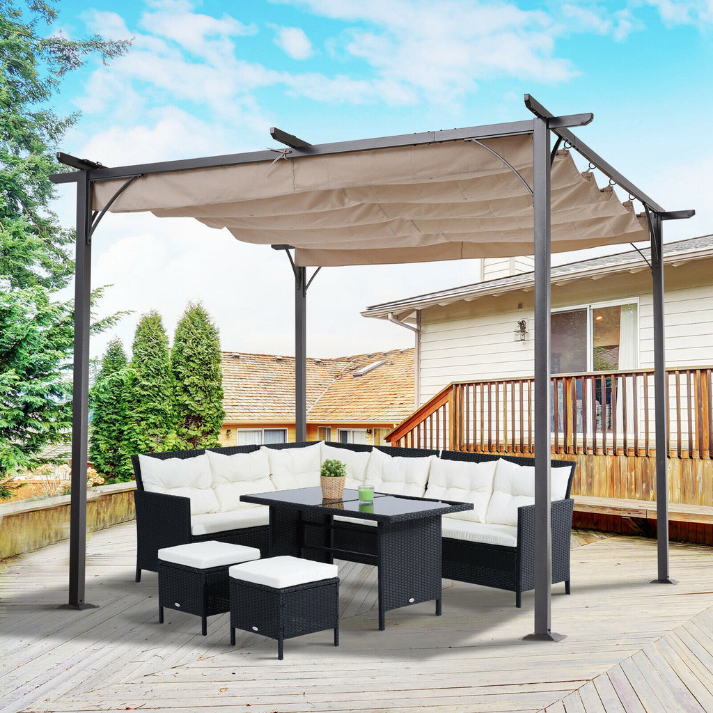 Posh 3M x 3M Pergola - Retractable