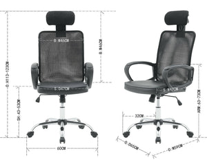 Ethumz Ergonomic Faux Leather Executive Chair with head support