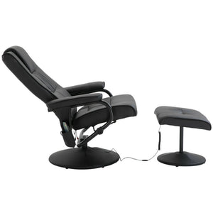 Ethumz Electric Heated Massage Faux Leather Black Chair - Ethumz United Kingdom Limited