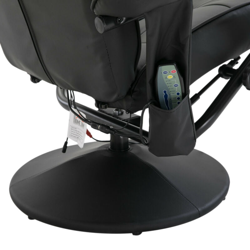 Ethumz Electric Heated Massage Faux Leather Black Chair - Ethumz United Kingdom Limited